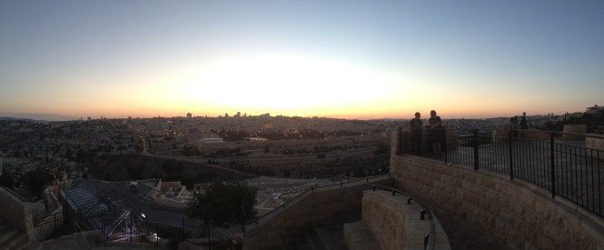 Jerusalem sunset.