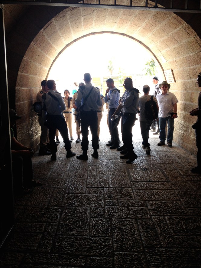 Officers in Jerusalem.