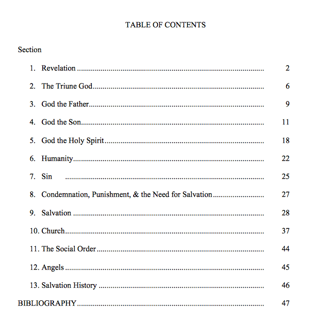 Personal SoF Contents